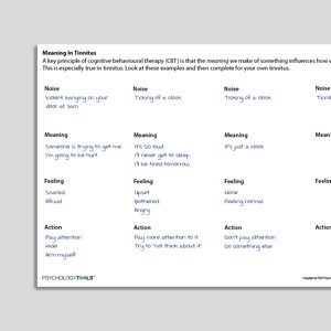 Meaning In Tinnitus