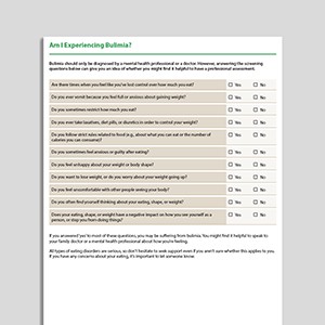 Am I Experiencing Bulimia?