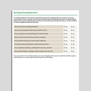 Am I Experiencing Burnout?