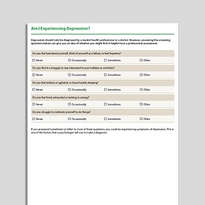 Depression Scale Depression Tools Worksheets Self-help Mental Health Scale  Therapy Resources Mood Scale 