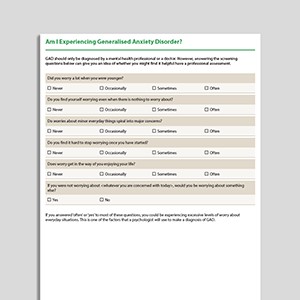 Am I Experiencing Generalized Anxiety Disorder (GAD)?