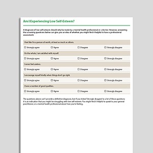 Am I Experiencing Low Self-Esteem?