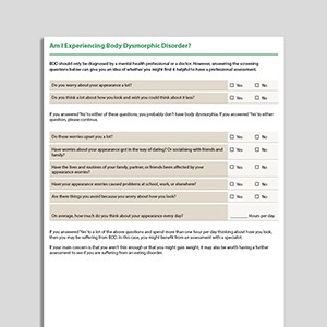 Am I Experiencing Body Dysmorphic Disorder (BDD)?